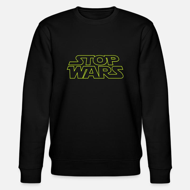 Kriegsgegner Stop Wars - Stanley/Stella Unisex Bio-Sweatshirt CHANGER  - Schwarz