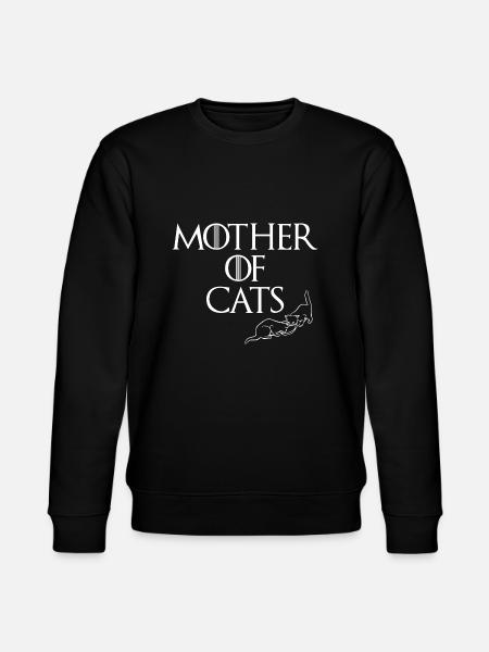 mother of cats - Stanley/Stella CHANGER Unisex Organic Sweatshirt - black