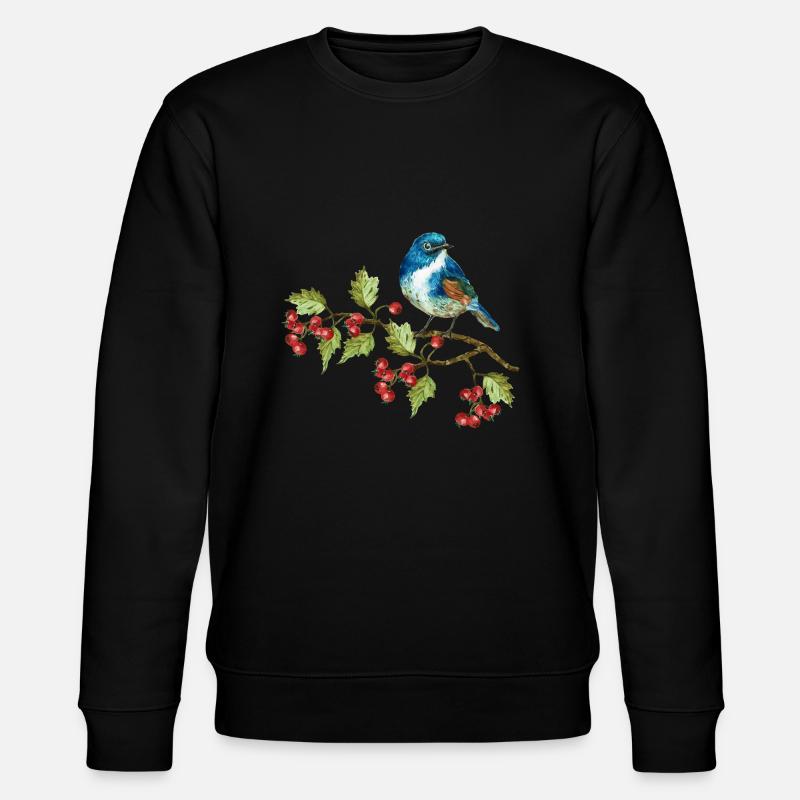 Bunter Vogel - Stanley/Stella Unisex Bio-Sweatshirt CHANGER  - Schwarz