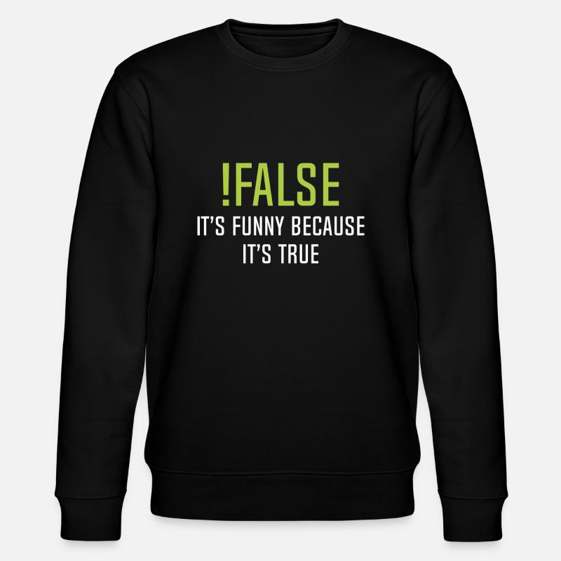 False - Stanley/Stella CHANGER Unisex Organic Sweatshirt - black