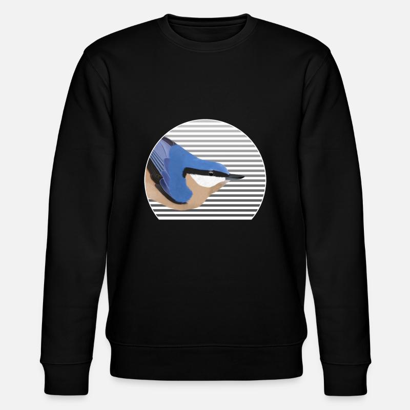 Nuthatch bird bird lover bird watcher - Stanley/Stella CHANGER Unisex Organic Sweatshirt - black