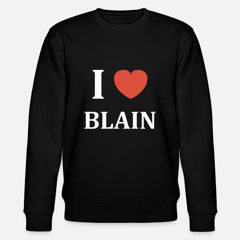 i love blain - Sweat bio CHANGER Stanley/Stella Unisexe - noir