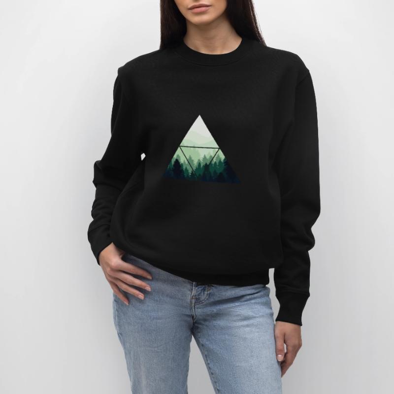 Forest Tree Geometry Pattern Stanley/Stella CHANGER Unisex Organic Sweatshirt