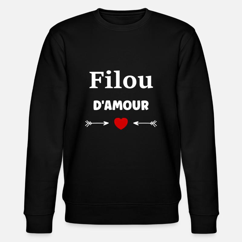Filou d'amour - Sweat bio CHANGER Stanley/Stella Unisexe - noir