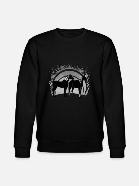 Pferde - Stanley/Stella Unisex Bio-Sweatshirt CHANGER - Schwarz