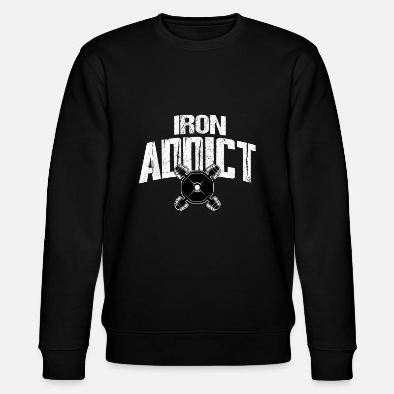 Iron Addict Entraînement d’haltérophilie - Sweat bio CHANGER Stanley/Stella Unisexe - noir