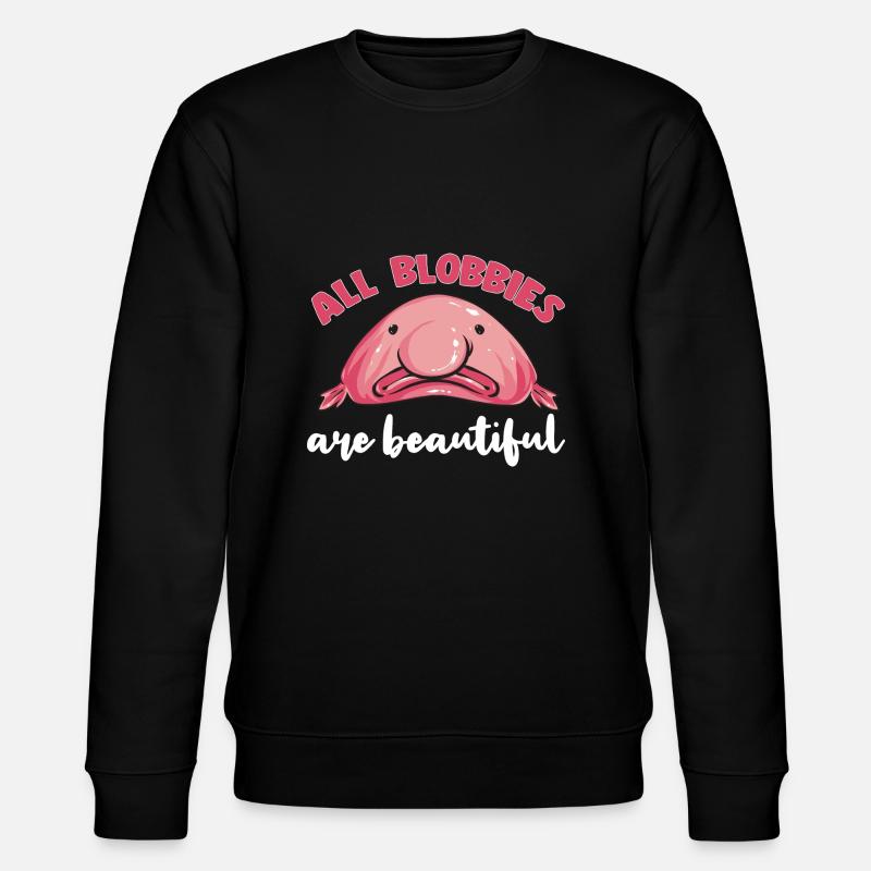 Blobfisch - Stanley/Stella Unisex Bio-Sweatshirt CHANGER  - Schwarz