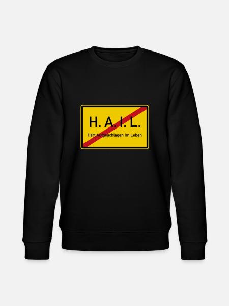 HAIL verlassen - Stanley/Stella Unisex Bio-Sweatshirt CHANGER  - Schwarz