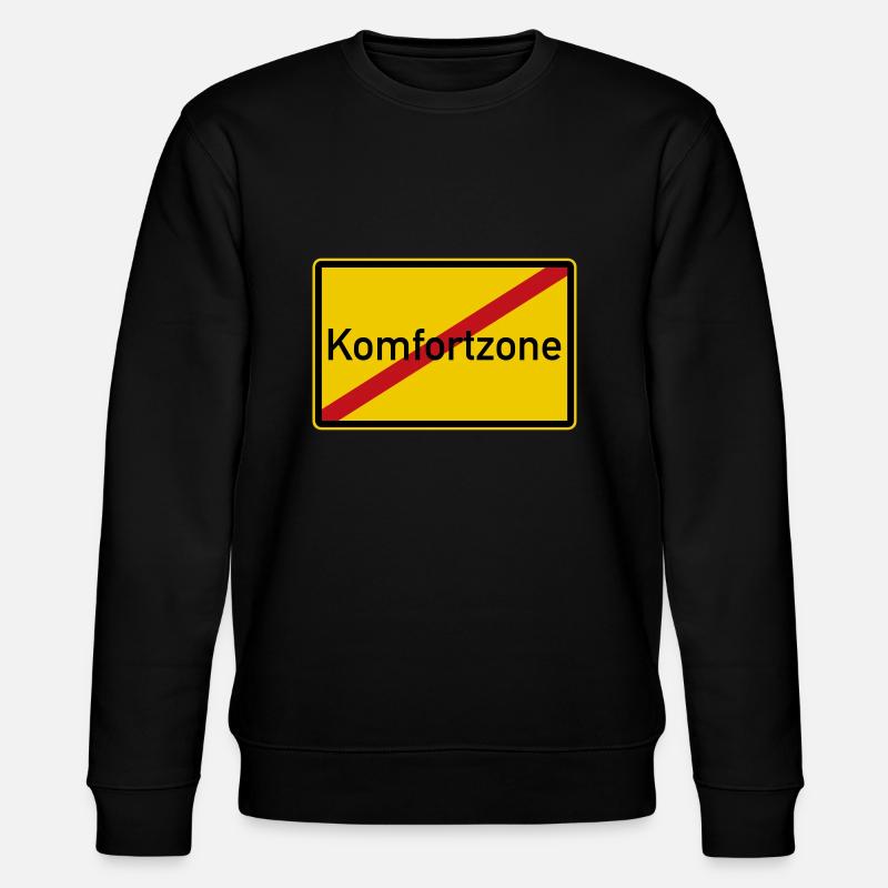 Komfortzone verlassen - Stanley/Stella Unisex Bio-Sweatshirt CHANGER  - Schwarz