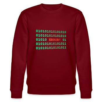 ERROR - Stanley/Stella CHANGER Unisex Organic Sweatshirt - burgundy - Front - Nik (191cm) & Marisol (170cm)