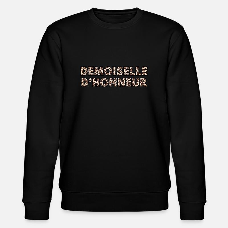 Leopard Brautjungfer - Stanley/Stella Unisex Bio-Sweatshirt CHANGER - Schwarz