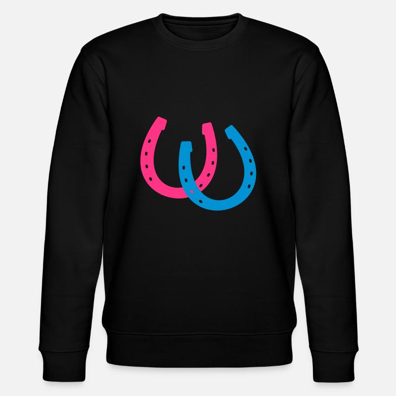 Hufeisen - Stanley/Stella Unisex Bio-Sweatshirt CHANGER  - Schwarz
