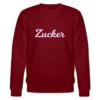 Zucker rosa - Stanley/Stella Unisex Bio-Sweatshirt CHANGER  - Burgunderrot - Vorne - Nik (191cm) & Marisol (170cm)