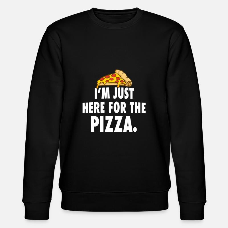 Pizza - Stanley/Stella Unisex Bio-Sweatshirt CHANGER  - Schwarz