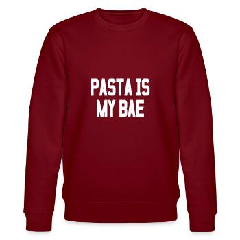 pasta - Stanley/Stella CHANGER Unisex Organic Sweatshirt - burgundy - Front - Nik (191cm) & Marisol (170cm)