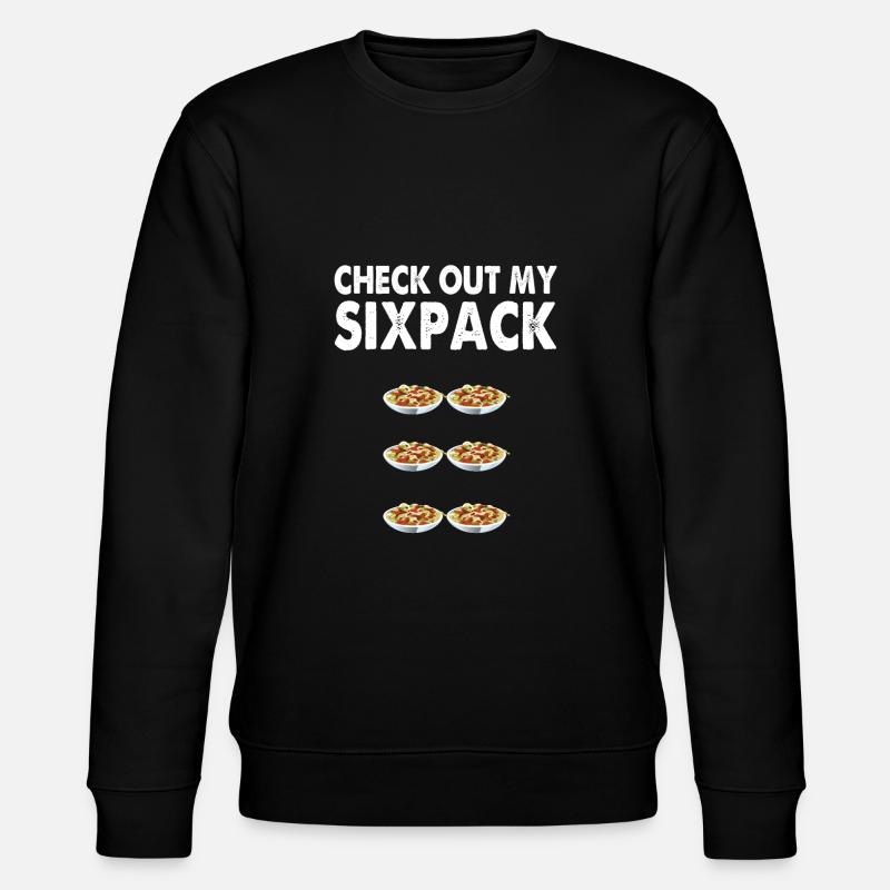 Pasta Sixpack - Stanley/Stella Unisex Bio-Sweatshirt CHANGER - Schwarz