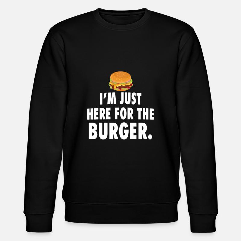 Burger - Stanley/Stella CHANGER Unisex Organic Sweatshirt - black
