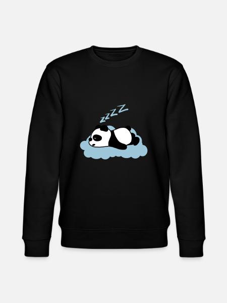 Sleepy panda - Stanley/Stella CHANGER Unisex Organic Sweatshirt - black