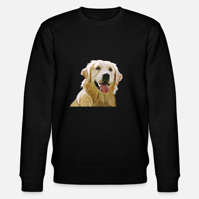 Golden Retriever - Stanley/Stella Unisex Bio-Sweatshirt CHANGER  - Schwarz