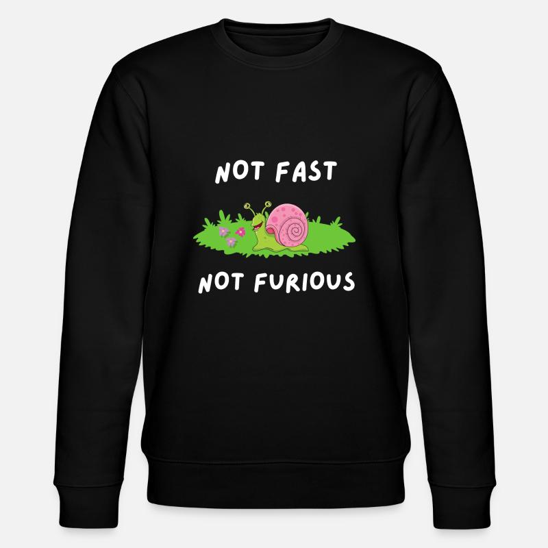 Not fast not angry - Stanley/Stella CHANGER Unisex Organic Sweatshirt - black