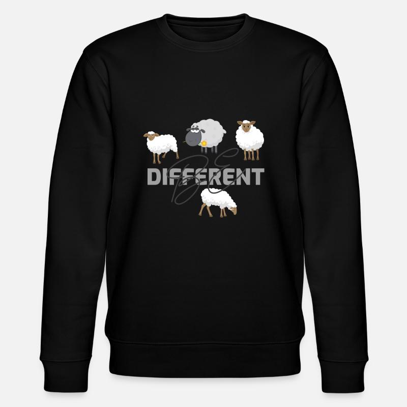 Be different - Stanley/Stella Unisex Bio-Sweatshirt CHANGER  - Schwarz