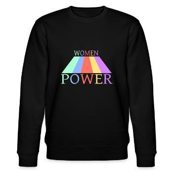 Women power - Sweat bio CHANGER Stanley/Stella Unisexe - noir - Devant - Nik (191cm) & Marisol (170cm)