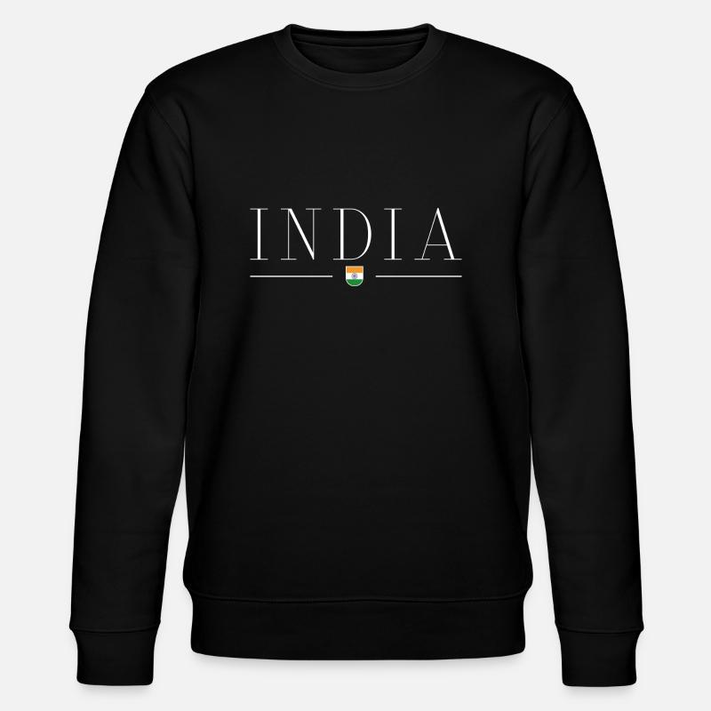 Ich liebe Indien - Stanley/Stella Unisex Bio-Sweatshirt CHANGER  - Schwarz