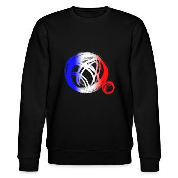 Boule - Stanley/Stella Unisex Bio-Sweatshirt CHANGER  - Schwarz - Vorne - Nik (191cm) & Marisol (170cm)