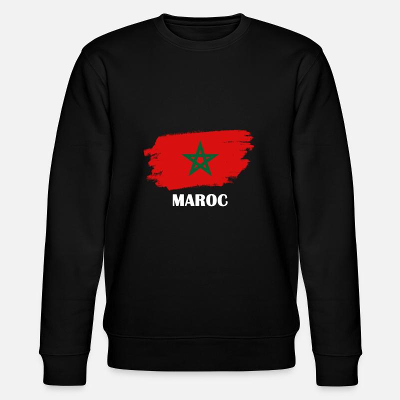 Drapeau du Maroc - Sweat bio CHANGER Stanley/Stella Unisexe - noir