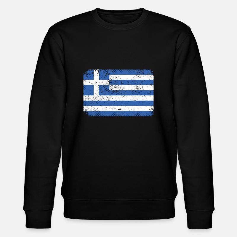 Grèce Drapeau Grec - Sweat bio CHANGER Stanley/Stella Unisexe - noir
