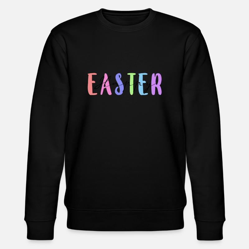 Happy Easter - Stanley/Stella CHANGER Unisex Organic Sweatshirt - black