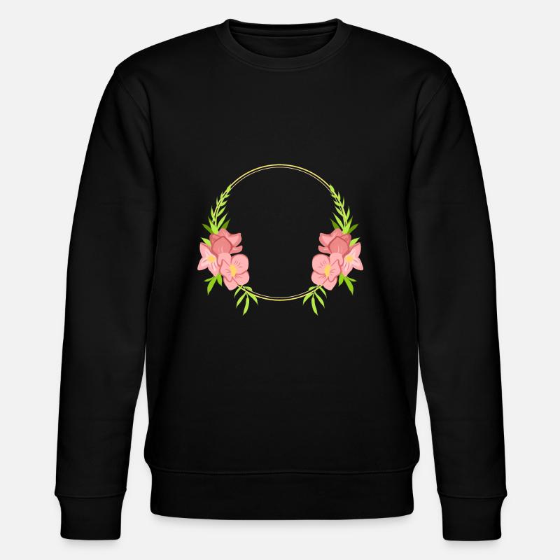 Blumenkreis - Stanley/Stella Unisex Bio-Sweatshirt CHANGER  - Schwarz
