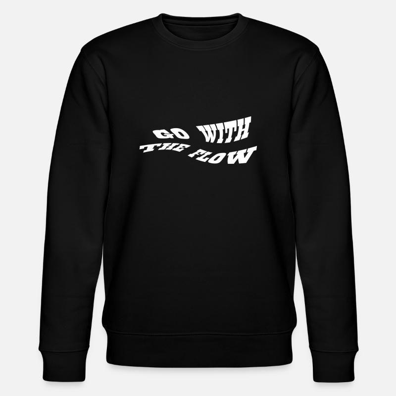 go with the flow - Stanley/Stella Unisex Bio-Sweatshirt CHANGER  - Schwarz