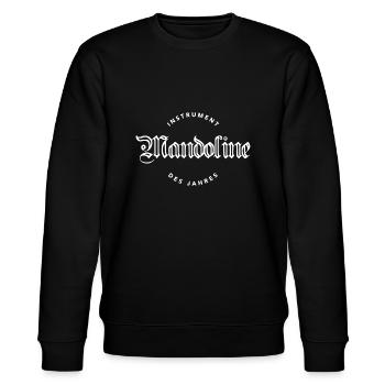 Mandoline Instrument des Jahres Logo - Stanley/Stella Unisex Bio-Sweatshirt CHANGER  - Schwarz - Vorne - Nik (191cm) & Marisol (170cm)