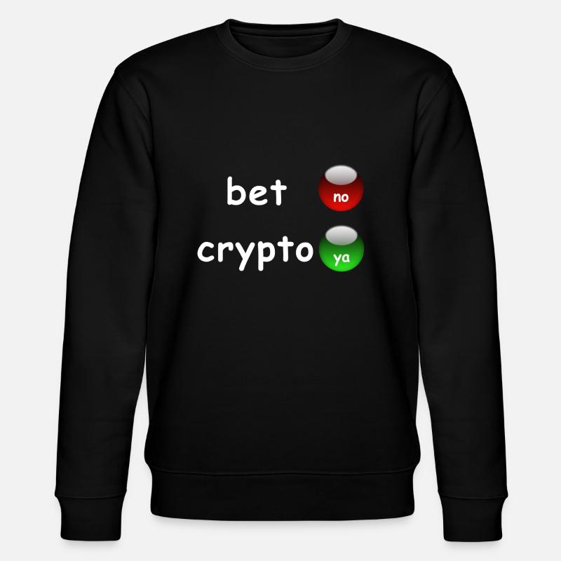 Ja zu Crypto! - Stanley/Stella Unisex Bio-Sweatshirt CHANGER  - Schwarz