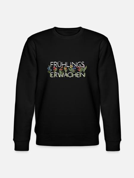 Frühlingserwachen - Stanley/Stella Unisex Bio-Sweatshirt CHANGER  - Schwarz