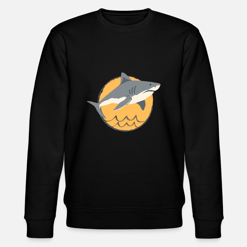 Hai Symbol - Stanley/Stella Unisex Bio-Sweatshirt CHANGER  - Schwarz