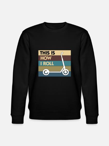 E-Scooter Roller Scooter - Stanley/Stella Unisex Bio-Sweatshirt CHANGER - Schwarz