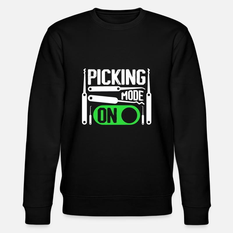 Picking Mode On Locksmith Lockpicker - Stanley/Stella CHANGER Unisex Organic Sweatshirt - black