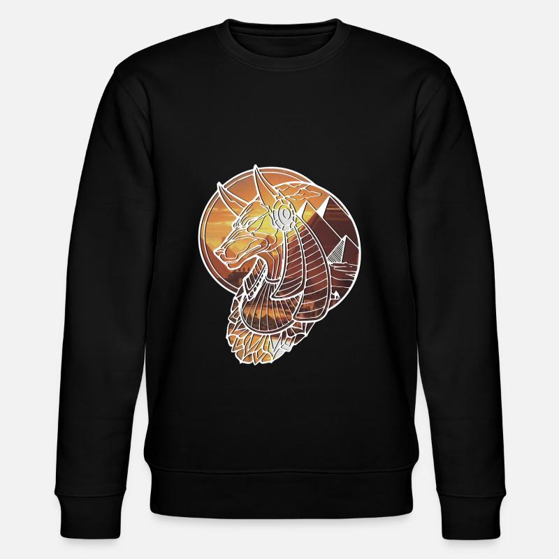 le dieu égyptien Anubis - Sweat bio CHANGER Stanley/Stella Unisexe - noir