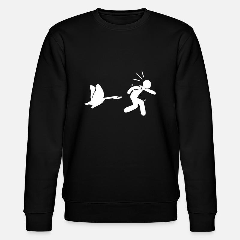 Vogelangriff - Stanley/Stella Unisex Bio-Sweatshirt CHANGER  - Schwarz