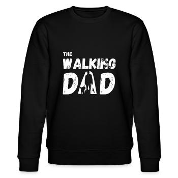 The Walking Dad - The One who goes with the Labbi! - Stanley/Stella CHANGER Unisex Organic Sweatshirt - black - Front - Nik (191cm) & Marisol (170cm)