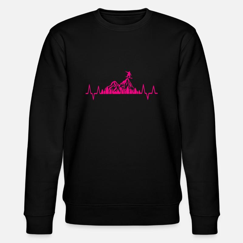 Snowboard Snowboarder - Sweat bio CHANGER Stanley/Stella Unisexe - noir