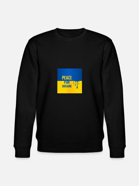 Peace for Ukraine t-shirt - Stanley/Stella CHANGER Unisex Organic Sweatshirt - black
