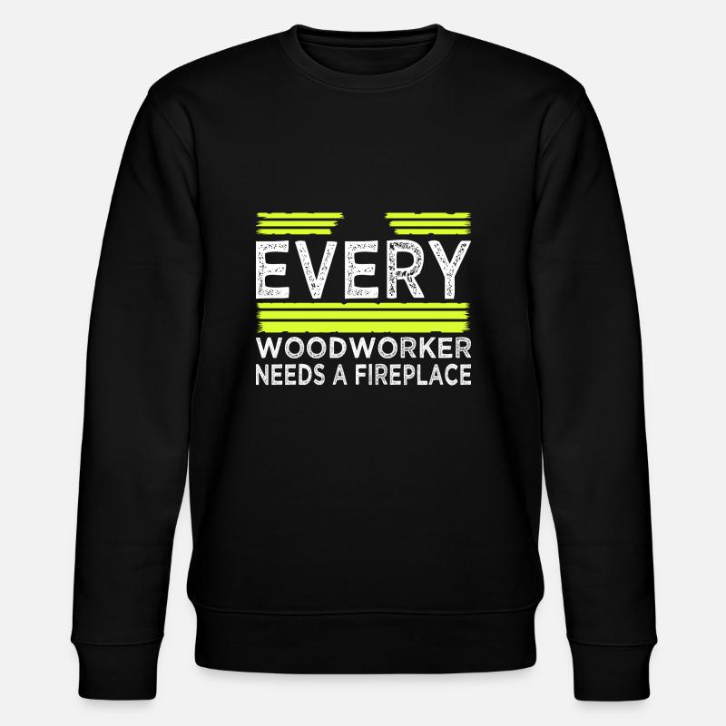 cabinetmaker tools cutter forestry - Stanley/Stella CHANGER Unisex Organic Sweatshirt - black