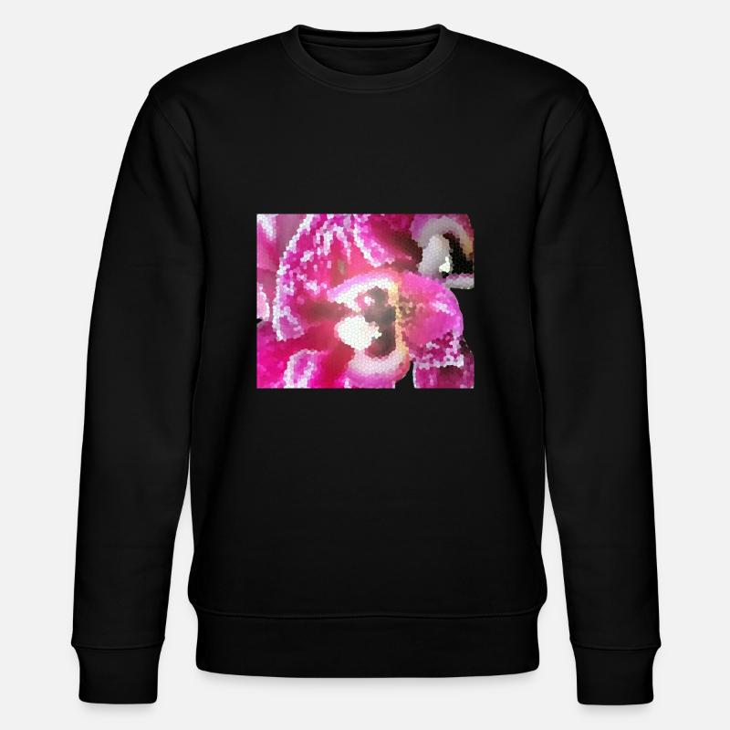 Fleur divisée - Sweat bio CHANGER Stanley/Stella Unisexe - noir