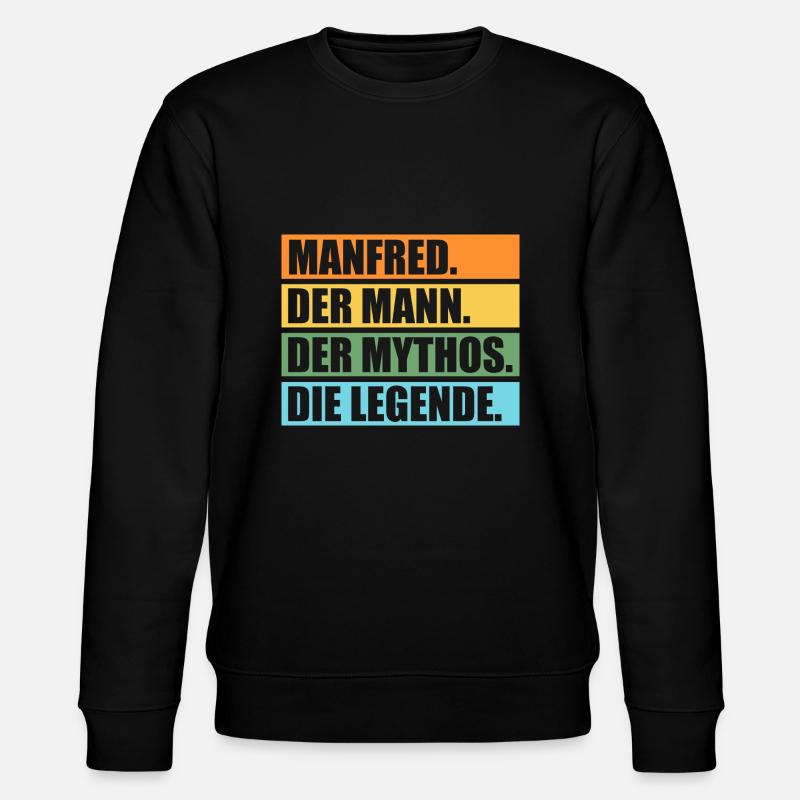 Manfred - Stanley/Stella Unisex Bio-Sweatshirt CHANGER  - Schwarz