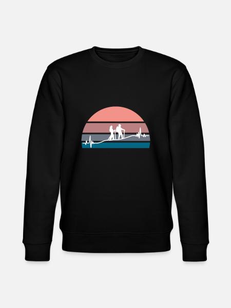 Hiking into the sunset - Stanley/Stella CHANGER Unisex Organic Sweatshirt - black