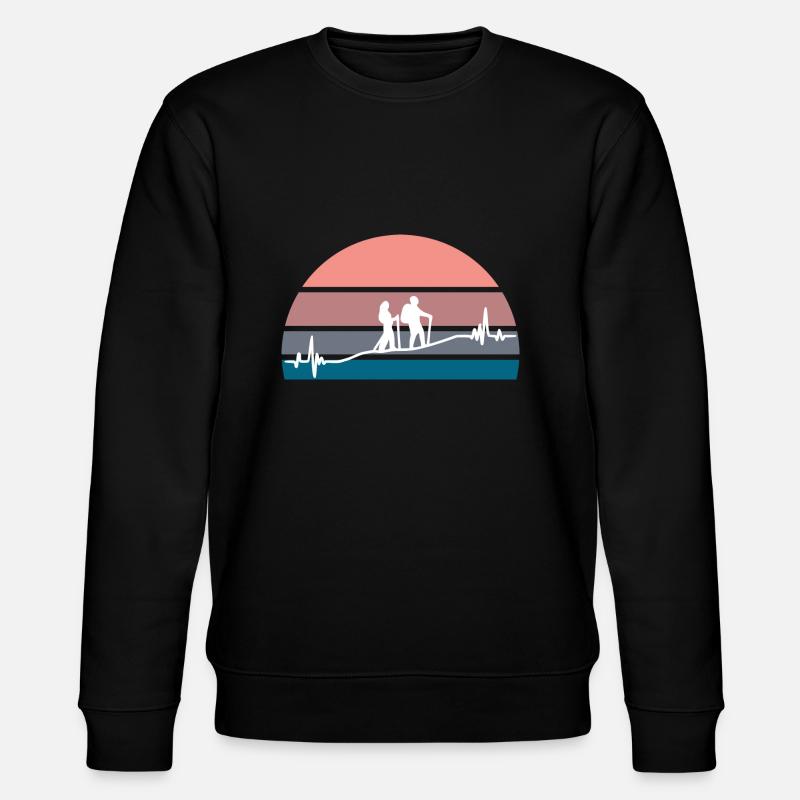 Randonnée au coucher du soleil - Sweat bio CHANGER Stanley/Stella Unisexe - noir