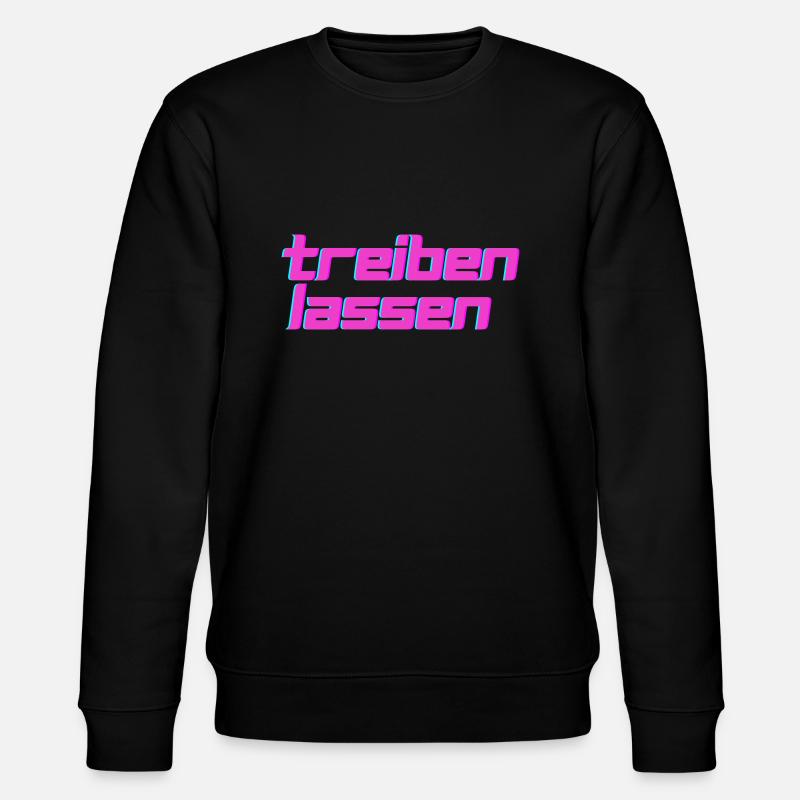 Treiben lassen - Stanley/Stella Unisex Bio-Sweatshirt CHANGER  - Schwarz